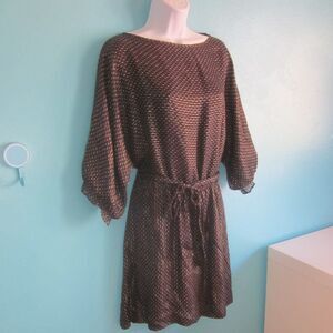 Alice Ritter Designer 100% Silk Dress Marked Size 2 Fits Size L 44B X 34W X 46H